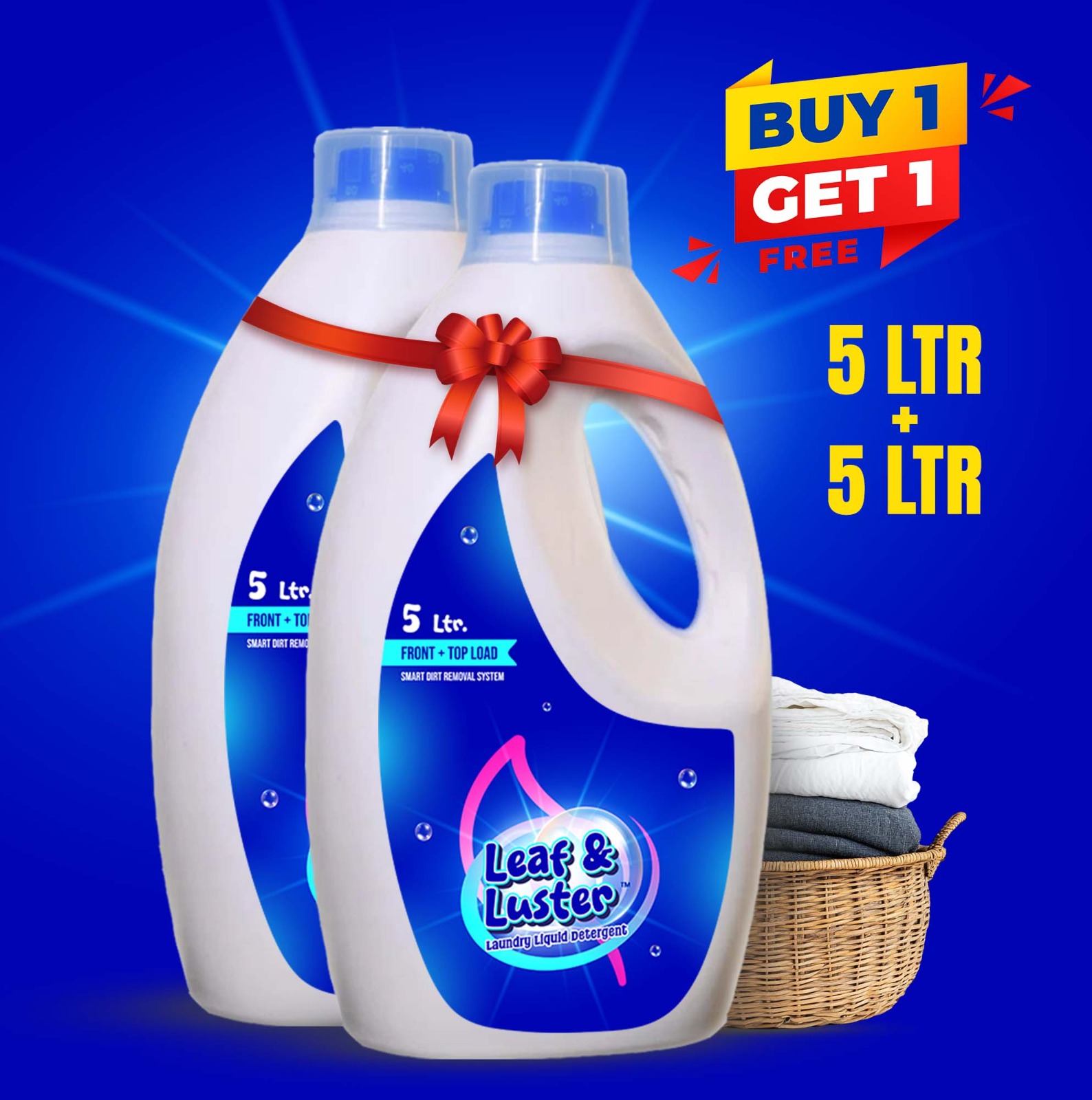 5 Ltr. Liquid Laundry Detergent (BOGO)